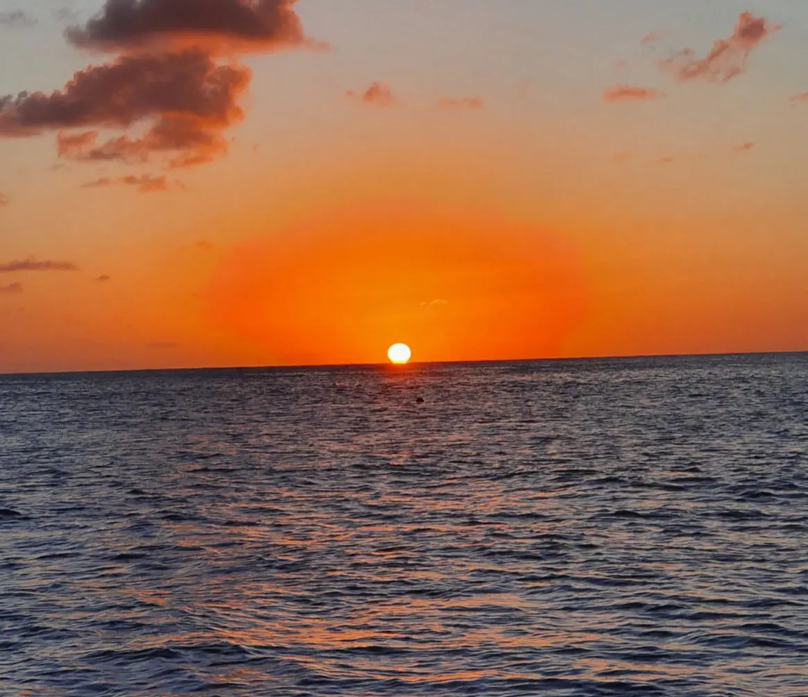 Sonnenuntergang ohne Wolken