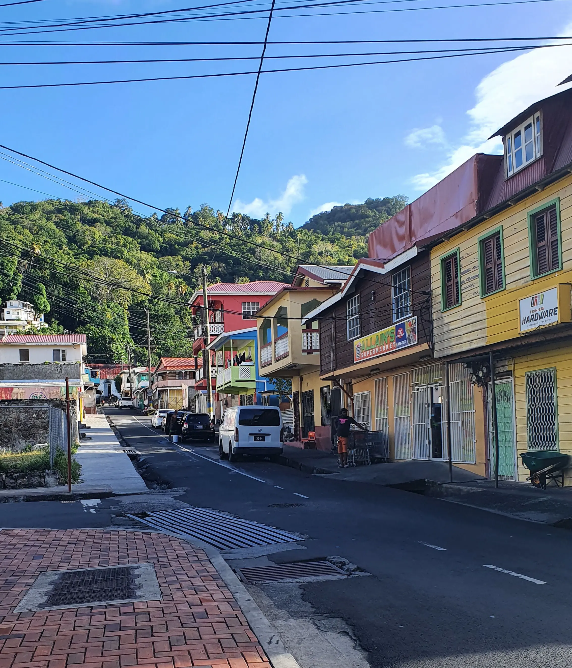 Straßenzug in Soufriere