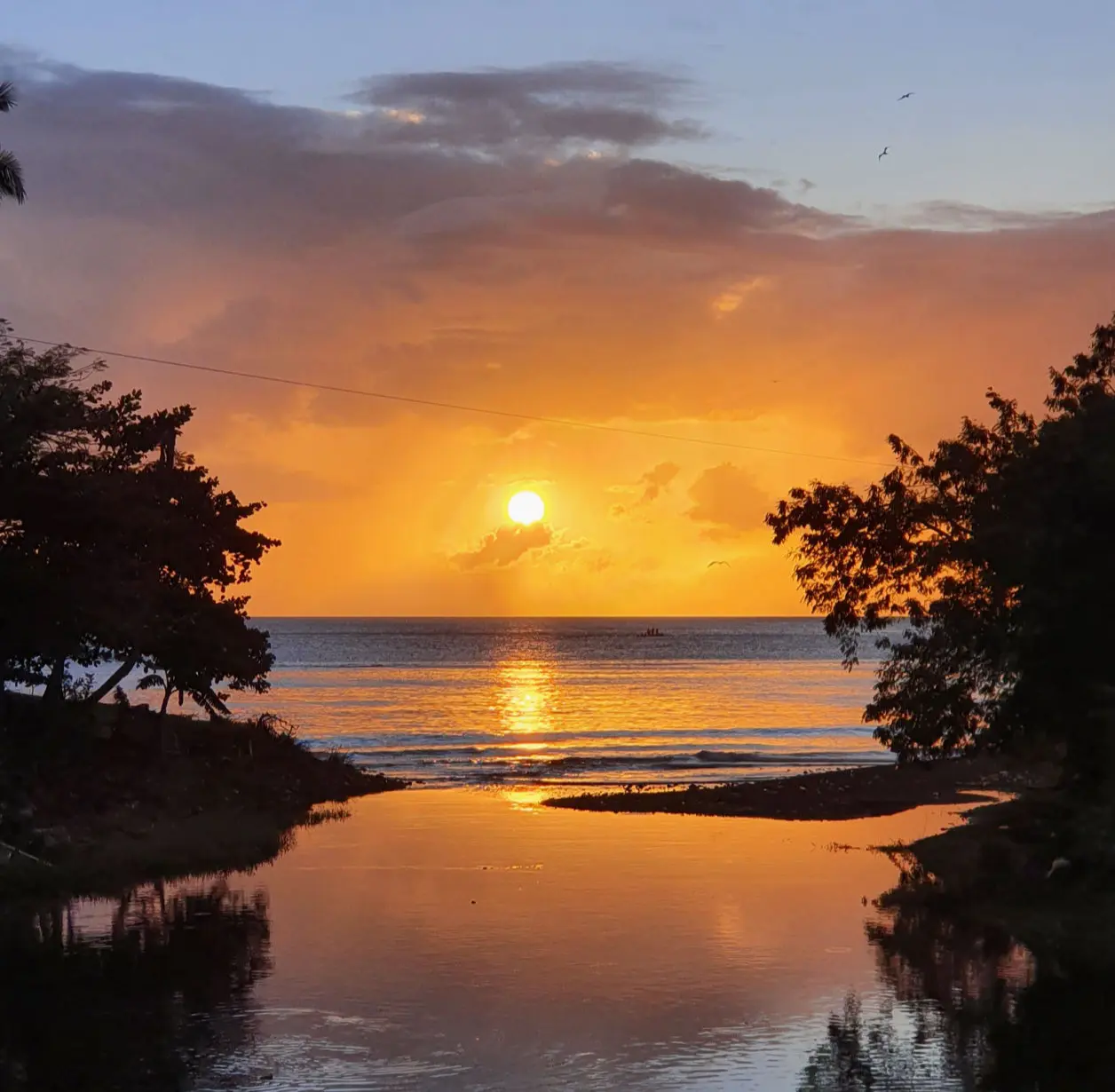 Sonnenuntergang in Soufriere