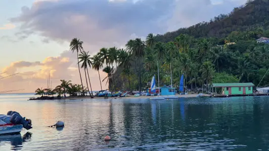 Marigot Bay, andere Seite