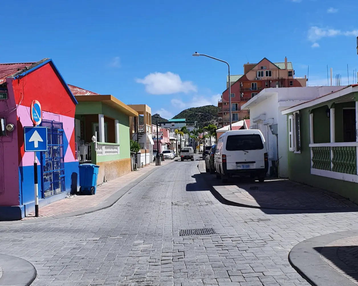 Straße am Eingang von Philipsburg