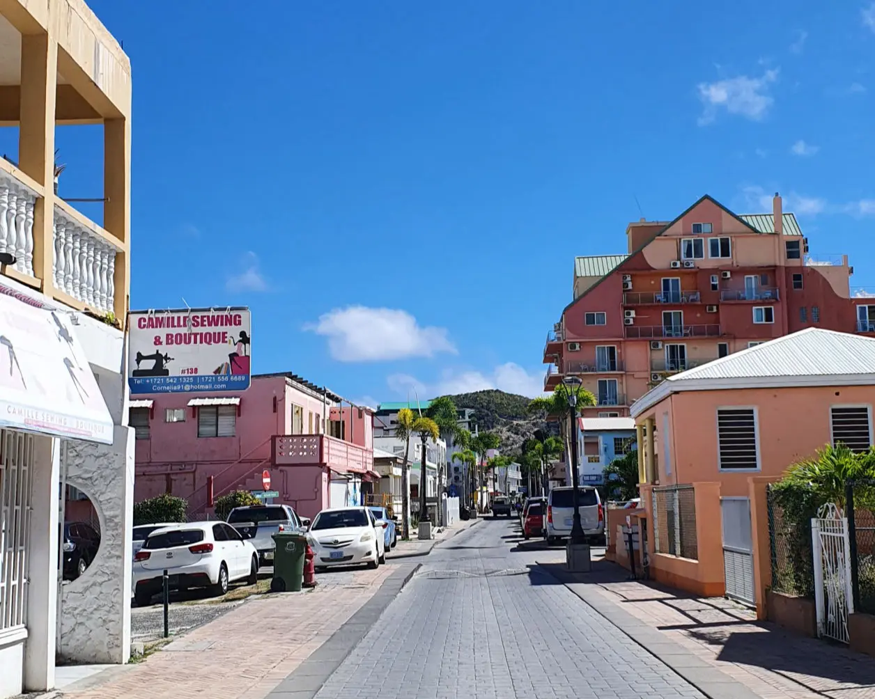 Straßenzug in Philipsburg