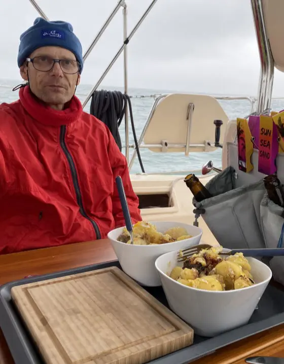 Bratkartoffeln auf der "Terrasse"