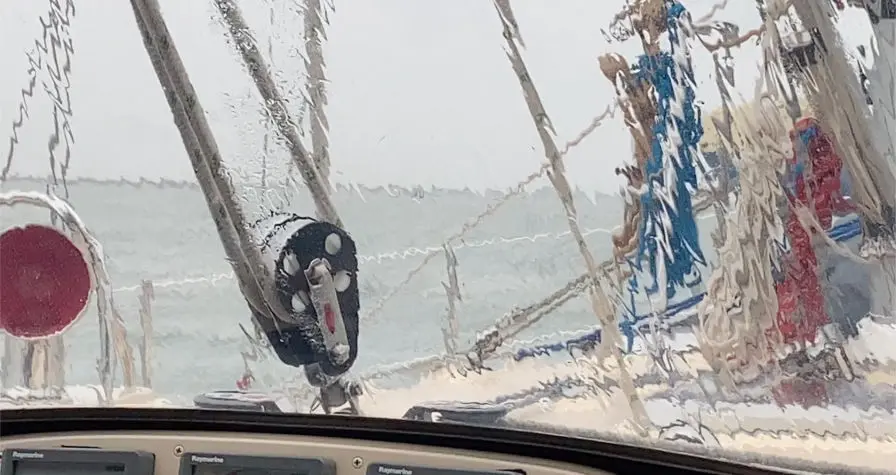 Regen auf der Westerschelde