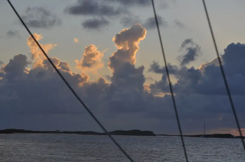 Wolken bei Sonnenaufgang