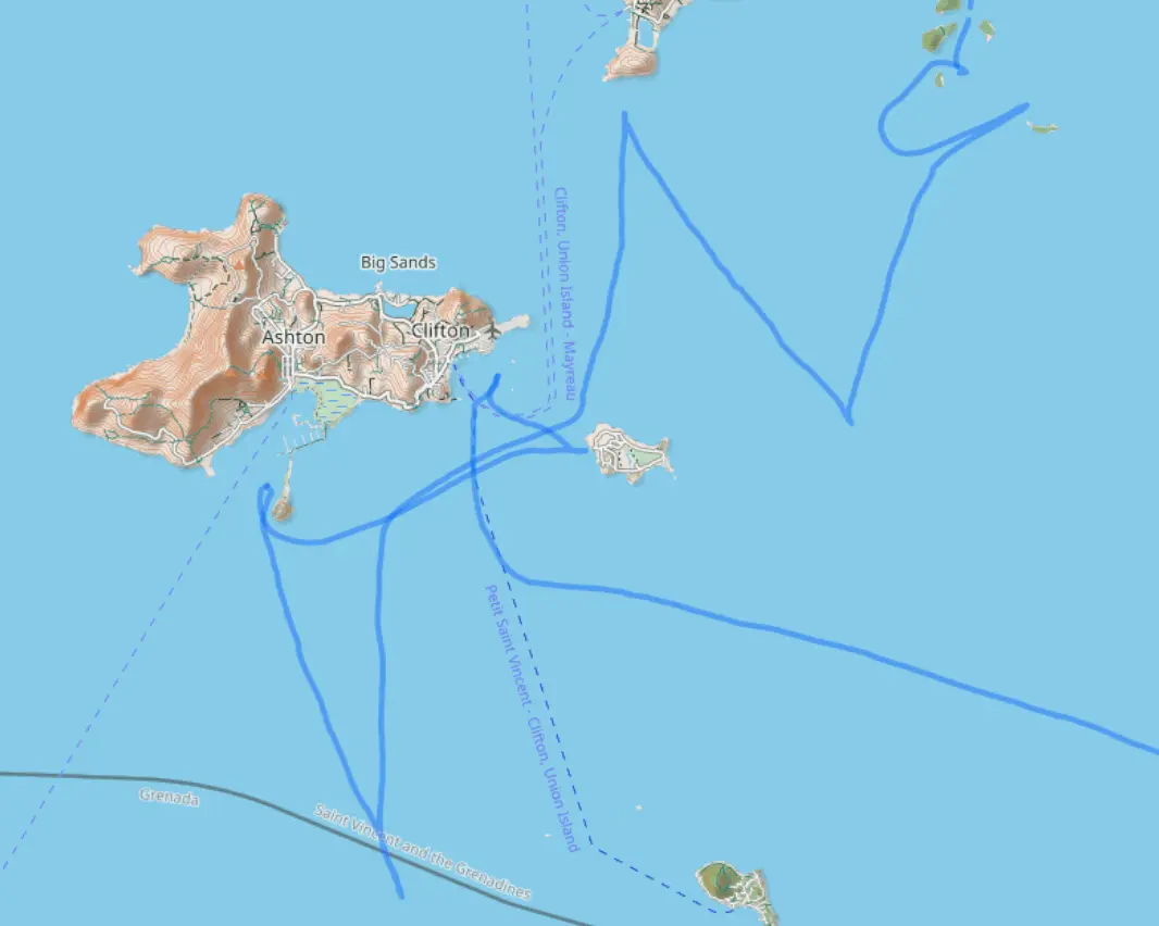 Von Union Island zu den Tobago Cays