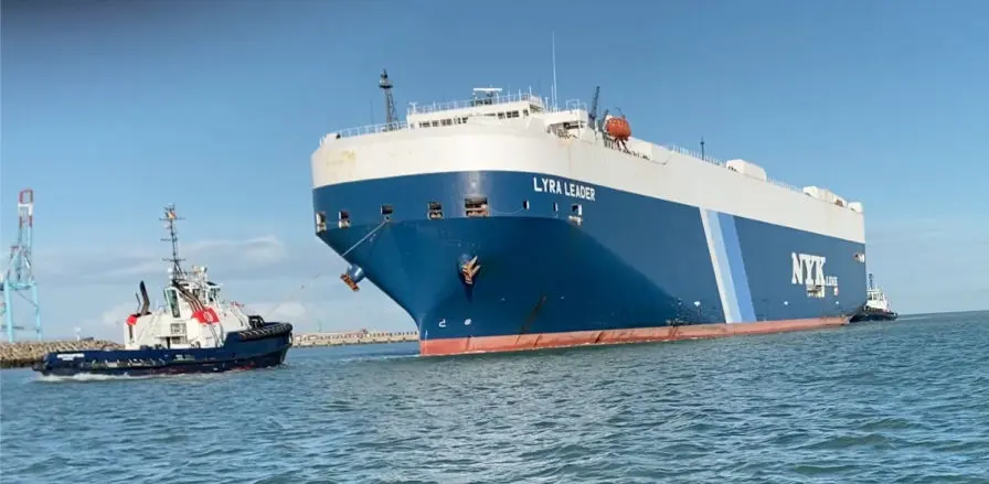 Autotransporter in Zeebrugge